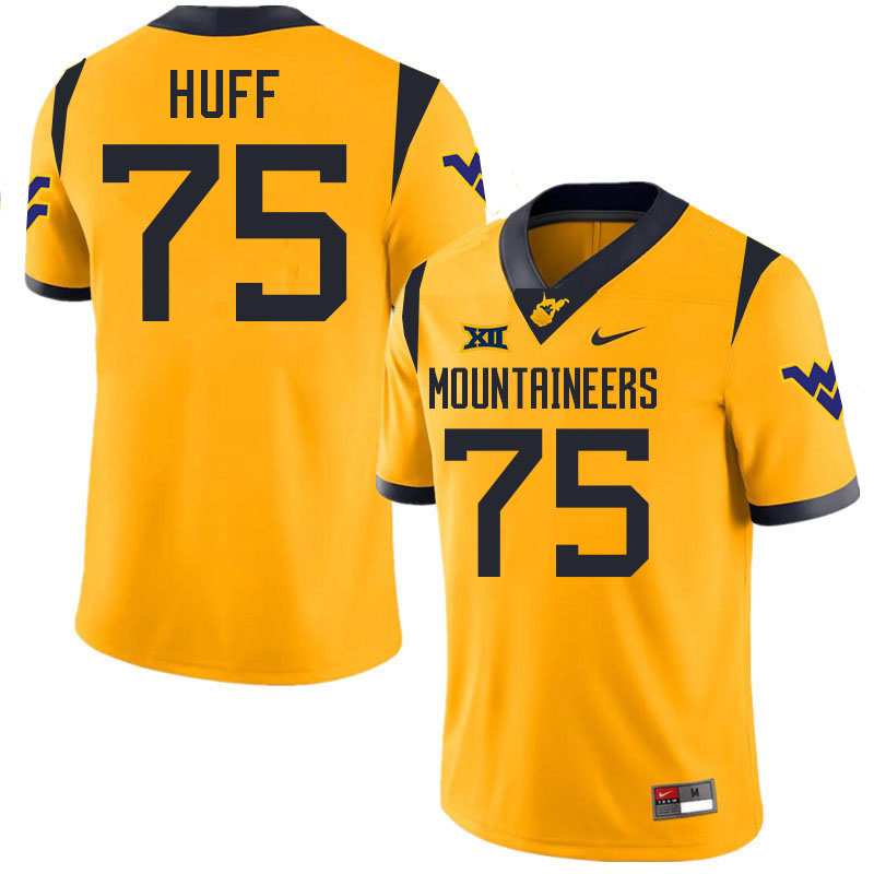 Sam Huff WVU Jersey,West Virginia Mountaineers #75 Sam Huff Jersey Youth College-Gold